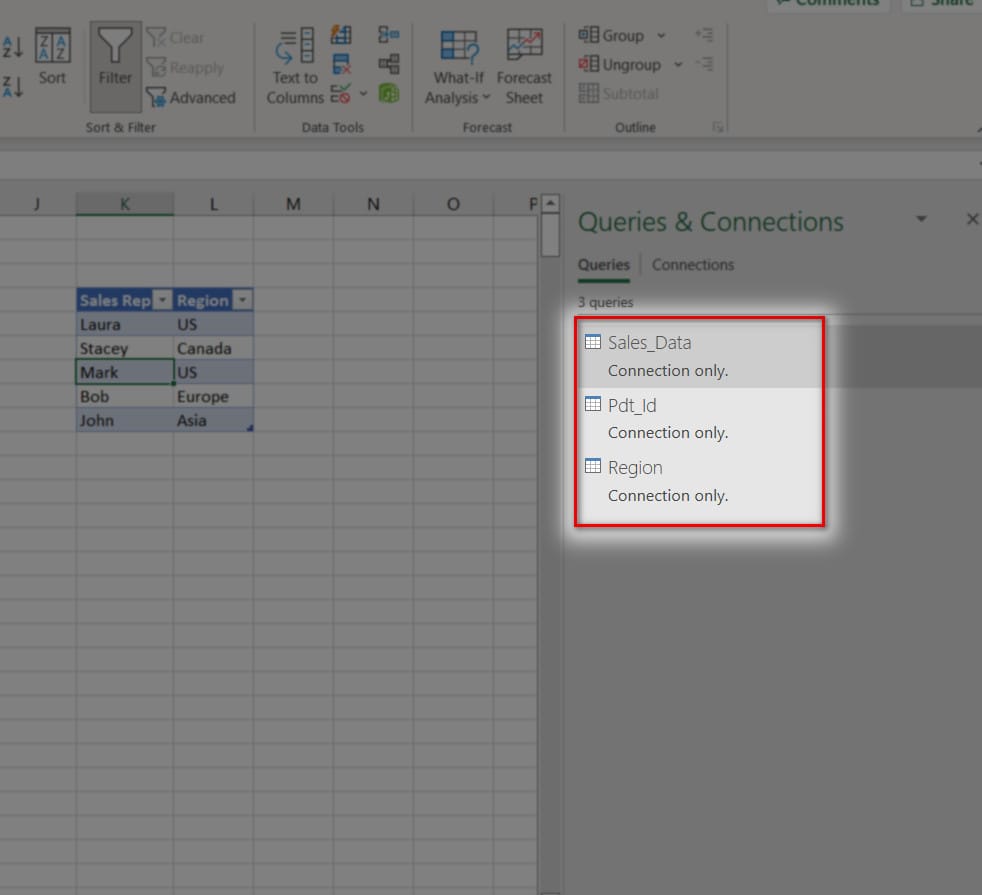 hình ảnh hiển thị tên 3 bảng