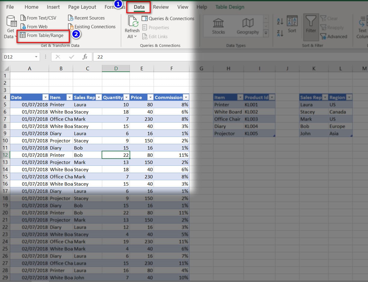 hình chọn vào thẻ from table