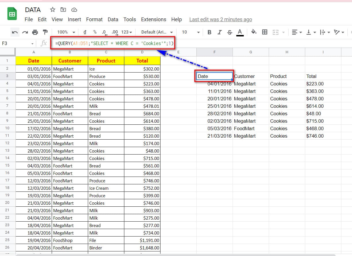 hình sử dụng bộ lọc dữ liệu
