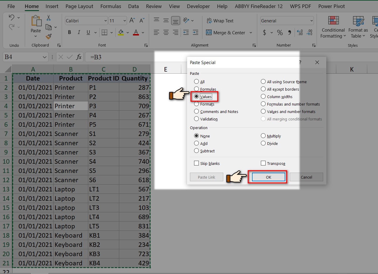 hình ảnh chuyển dữ liệu sang giá trị