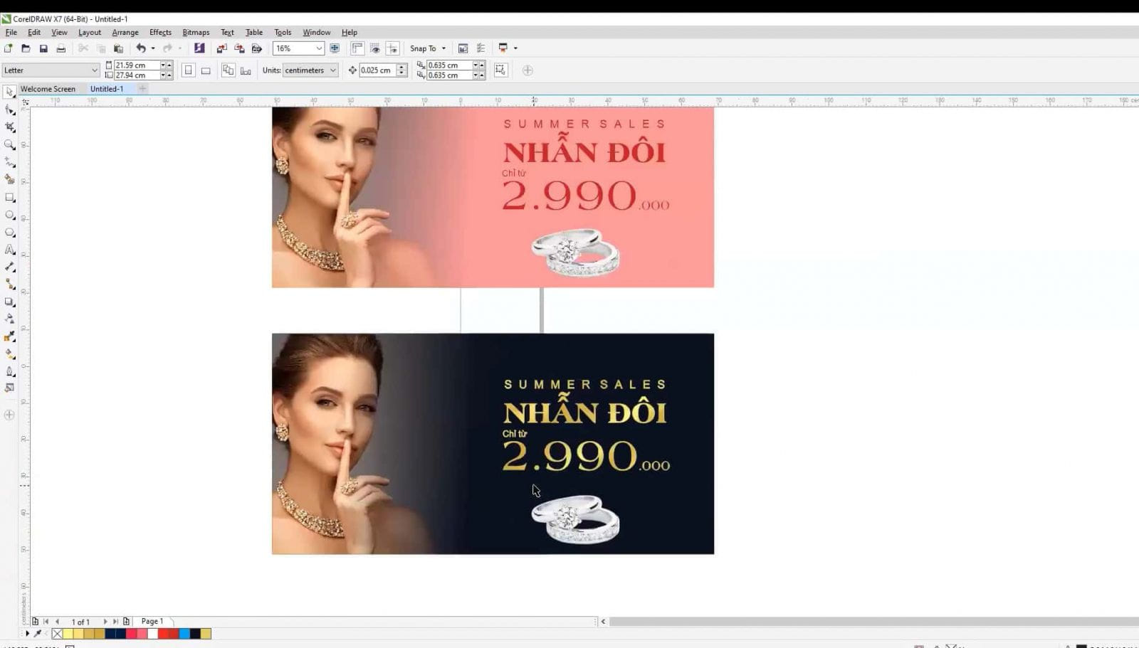 Thiết kế quảng cáo Corel