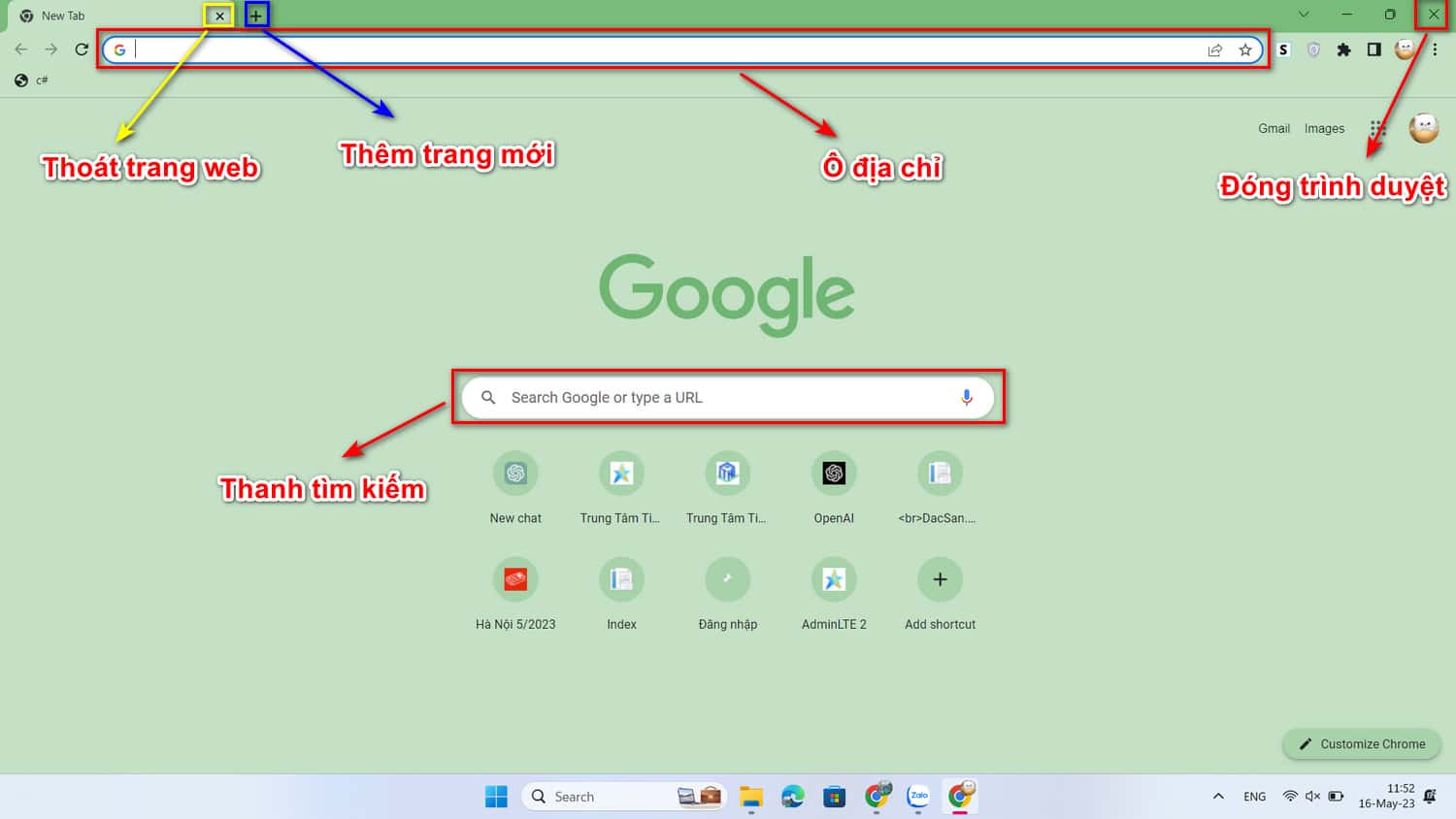 Giao diện web
