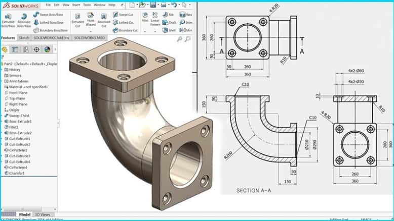 Bài tập Solidworks ví dụ 2