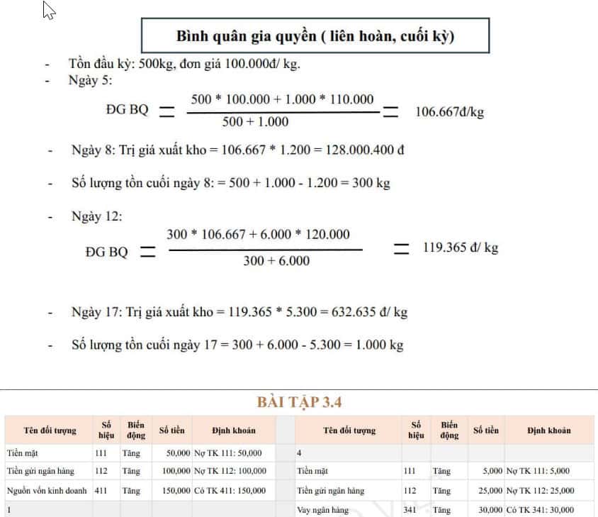 Bài Tập thực Hành Kế Toán