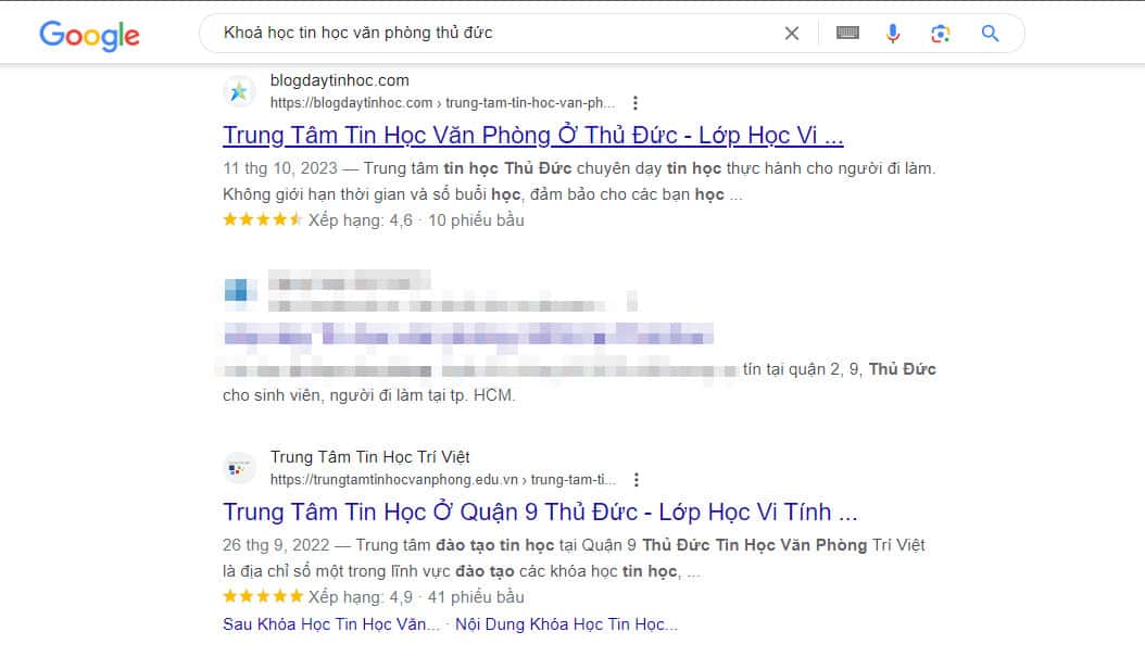 học seo thủ đức