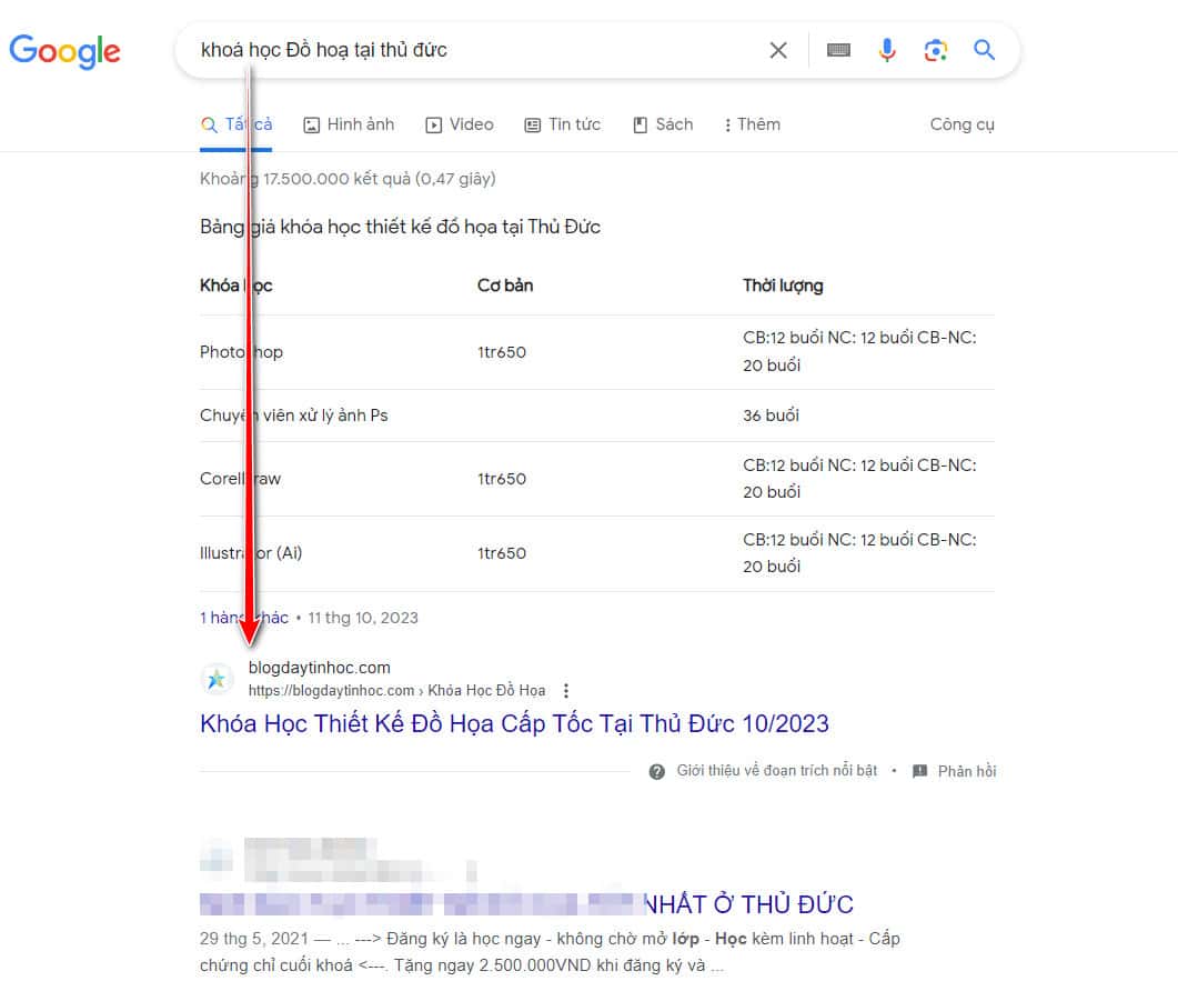 khóa học SEO