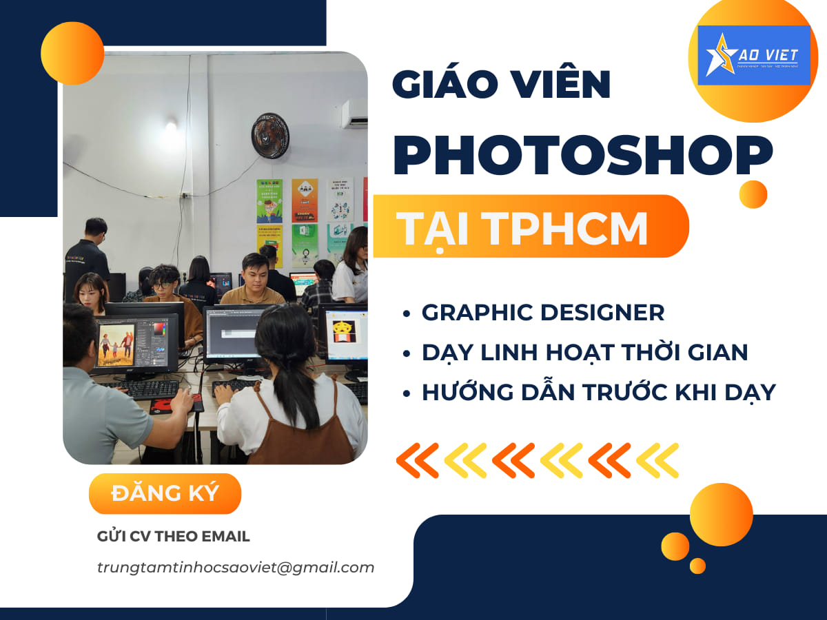 Tuyển dụng giáo viên dạy photoshop tại TPHCM