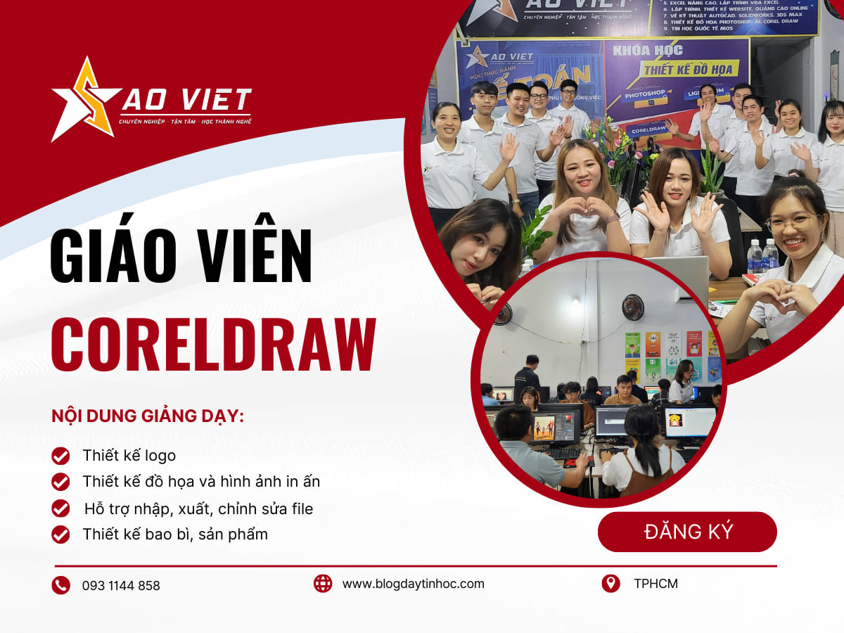Tuyển dụng giáo viên dạy CorelDRAW tại TPHCM