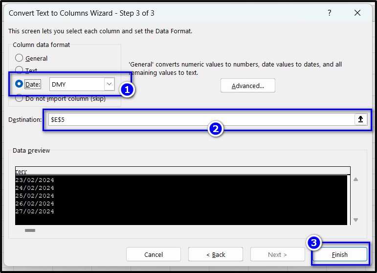 Bước 4: Chọn Finish