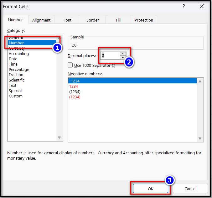 Bước 2: Chuyển về con số