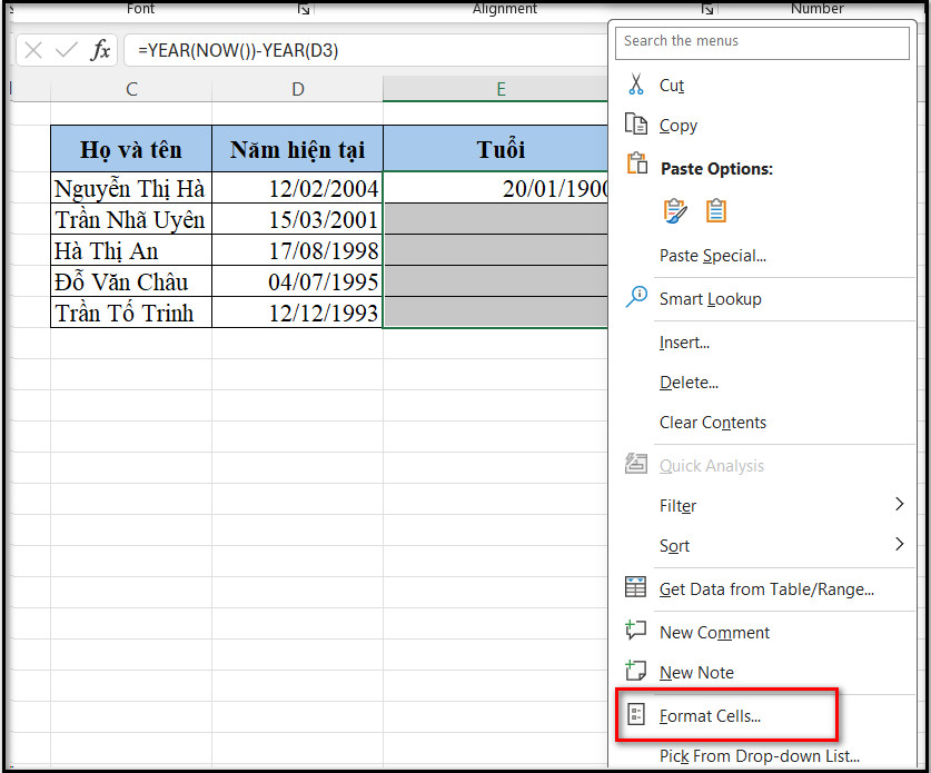 Bước 1: Chuyển đổi kết quả về dạng số