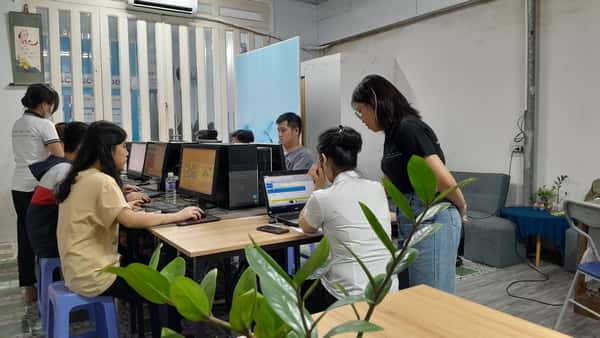 Hình ảnh đào tạo tại Trung Tâm Tin Học Sao Việt
