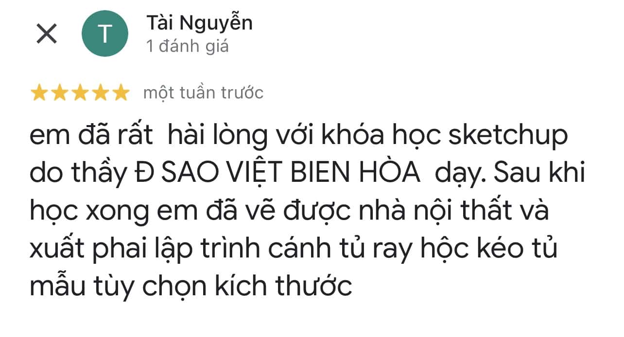 Hình 9: Cảm nhận của học viên sau khi hoàn thành khóa học tại Trung Tâm Tin Học Sao Việt.