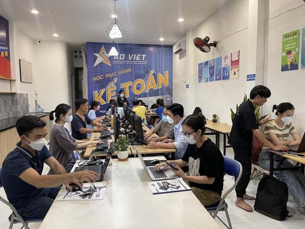 Hình ảnh đào tạo tại Trung Tâm Tin Học Sao Việt