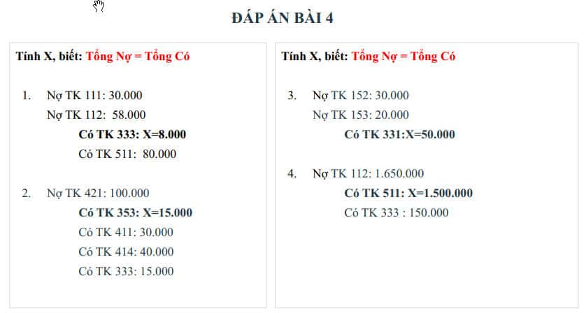 Đáp án bài tập 4