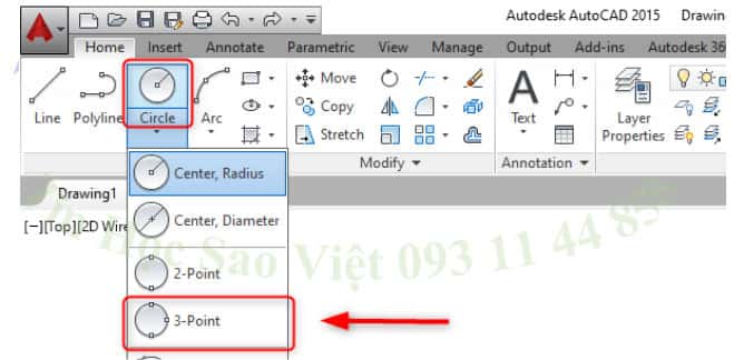 Video Hướng Dẫn Tự Học AutoCAD Cơ Bản Đến Nâng Cao Bài 4: Lệnh Vẽ Đường Tròn - Tin Học Sao Việt