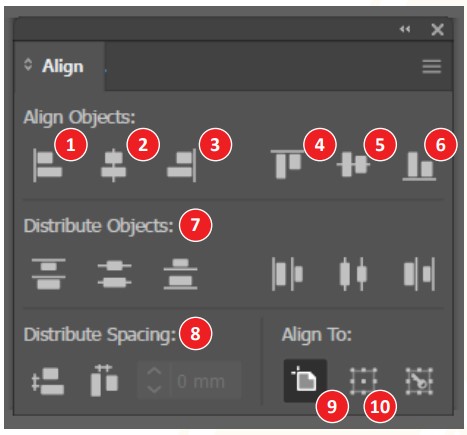 Công Cụ Align và Distribute Trong Illustrator