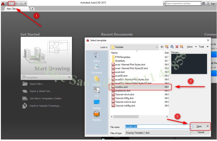 Cách tạo mới project trong AutoCAD