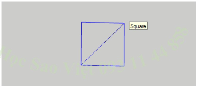 Công cụ rectangle hình vuong