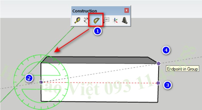 Công cụ Protractor