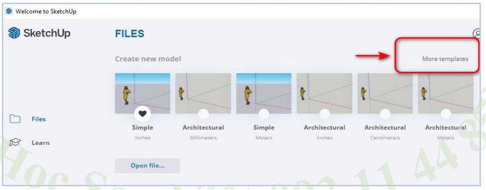  Cách Khởi Động Phần Mềm SketchUp
