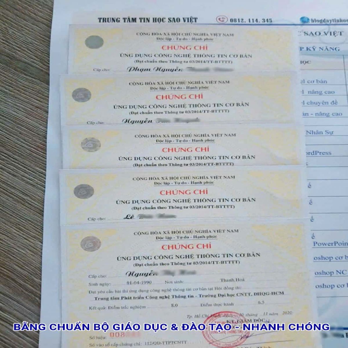 Thi chứng chỉ CNTT Ở Vũng Tàu