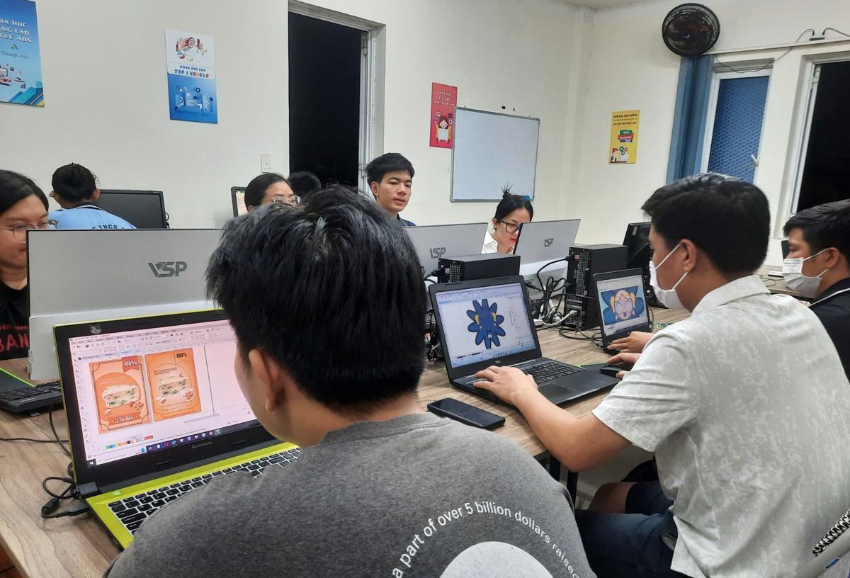 lớp thực hành coreldraw tại bình tân