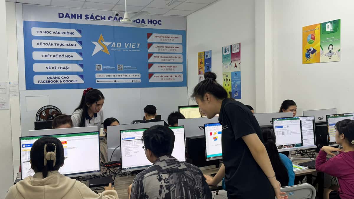 học vi tính cấp tốc ở Quận 12