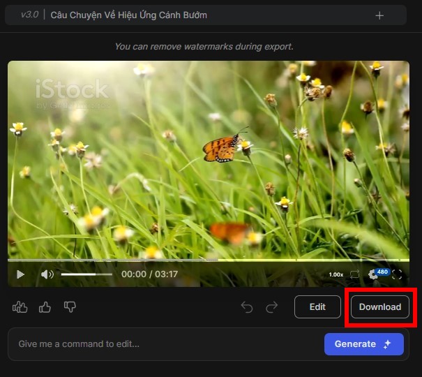 Video sau khi hoàn thiện 