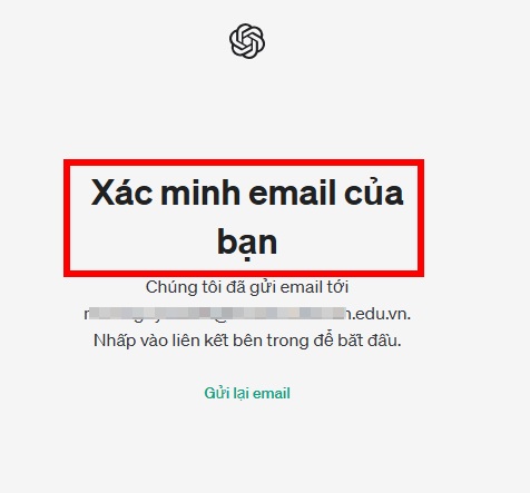 xác minh email đăng ký