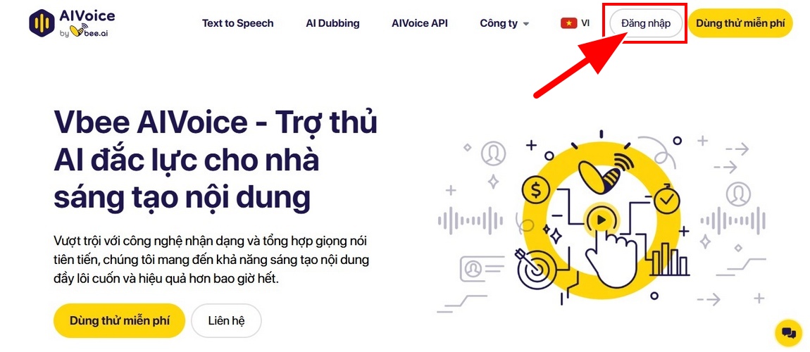 Đăng Nhập Vbee AiVoice