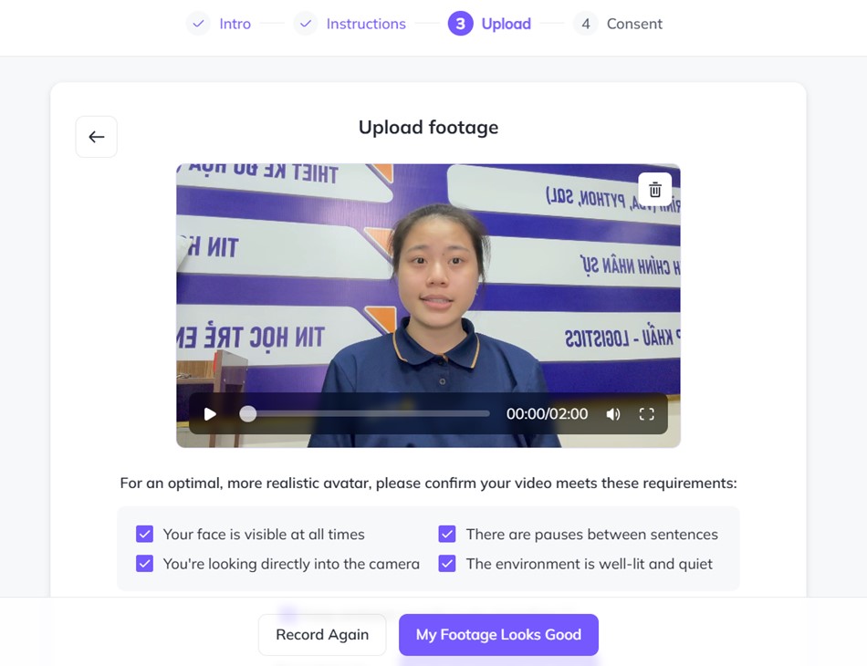 chọn chất lượng video upload