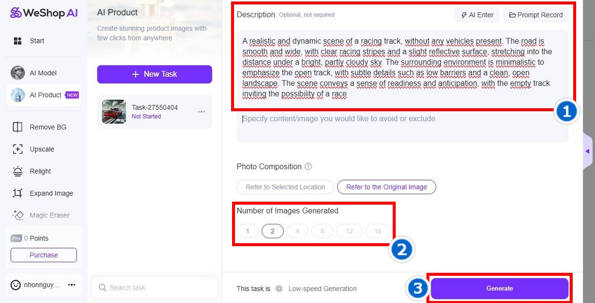 Bước 3 Tạo Prompt Cho Weshop Tạo Background Bằng AI