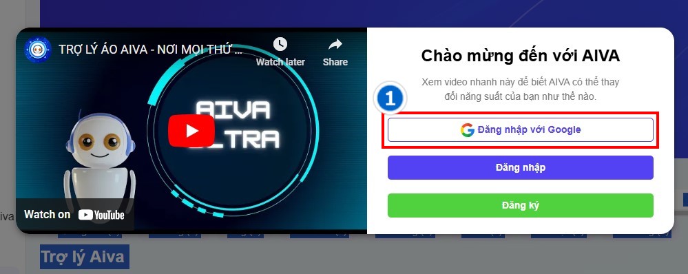 đăng nhập với tài khoản google có trên máy