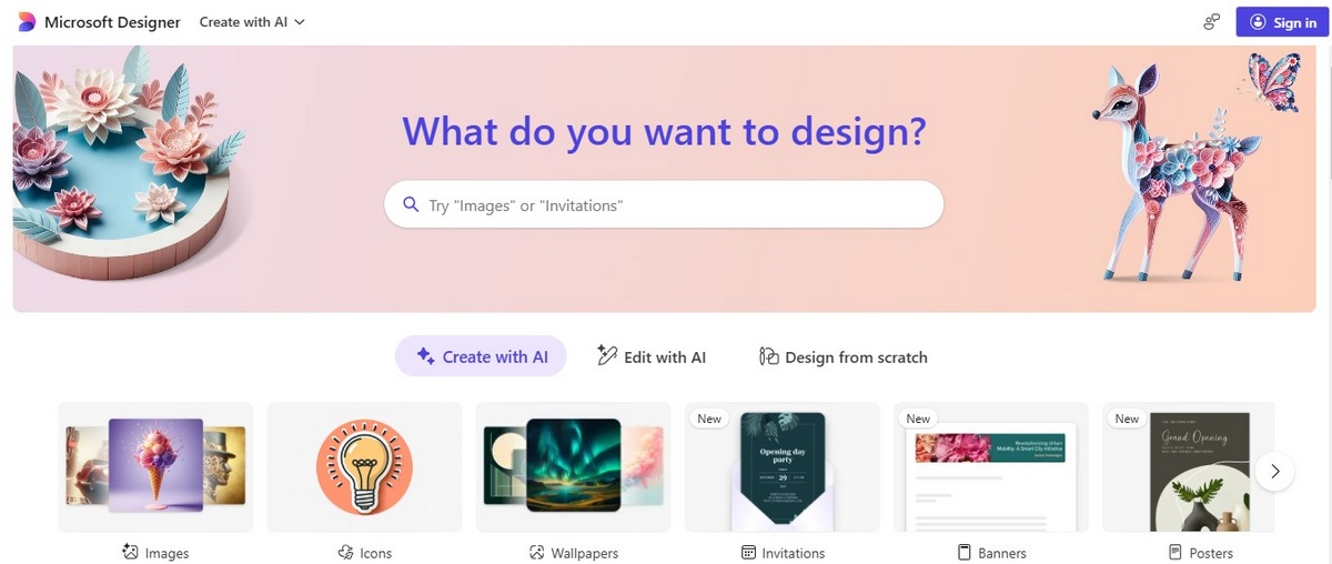 Tạo ảnh AI với Microsoft Designer