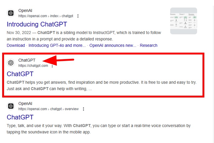 Bước 1: Truy cập trang web ChatGPT