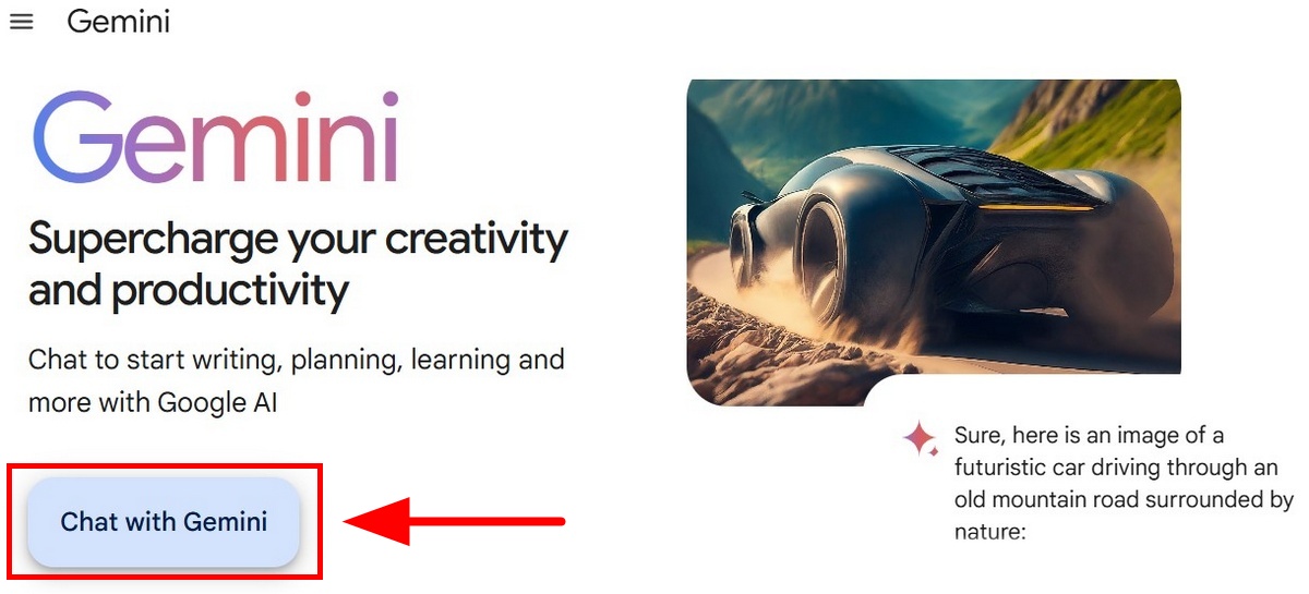 Bước 2: Đăng ký tài khoản để chat với Gemini