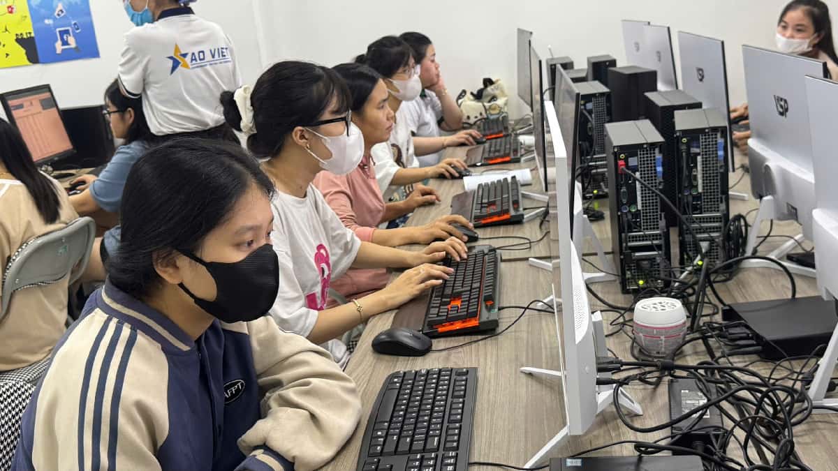 Lớp học Excel tại Trung Tâm Tin Học Sao Việt