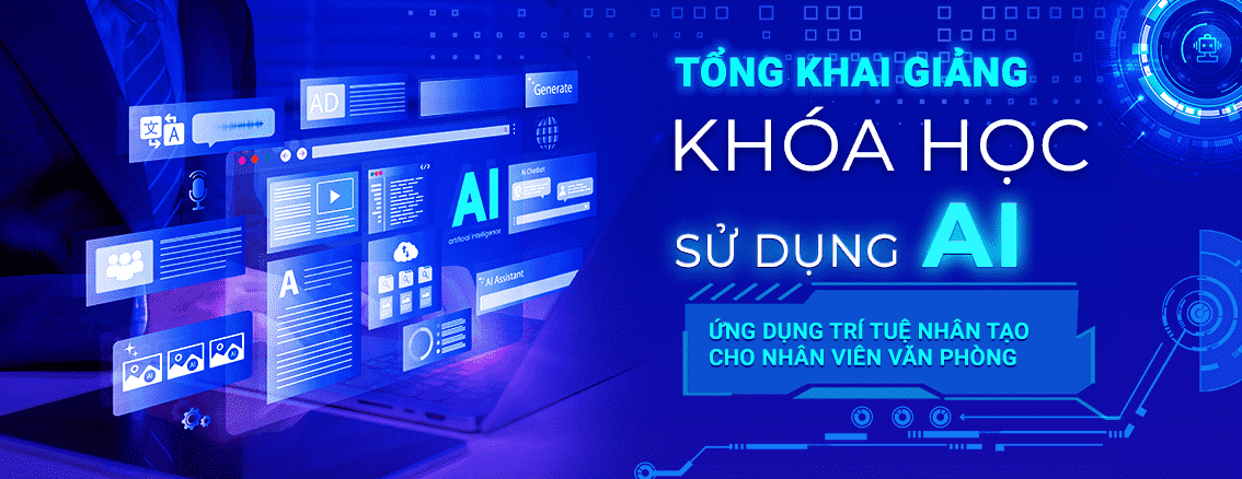 Khai giảng khóa học ứng dụng AI trong Tin Học Văn Phòng
