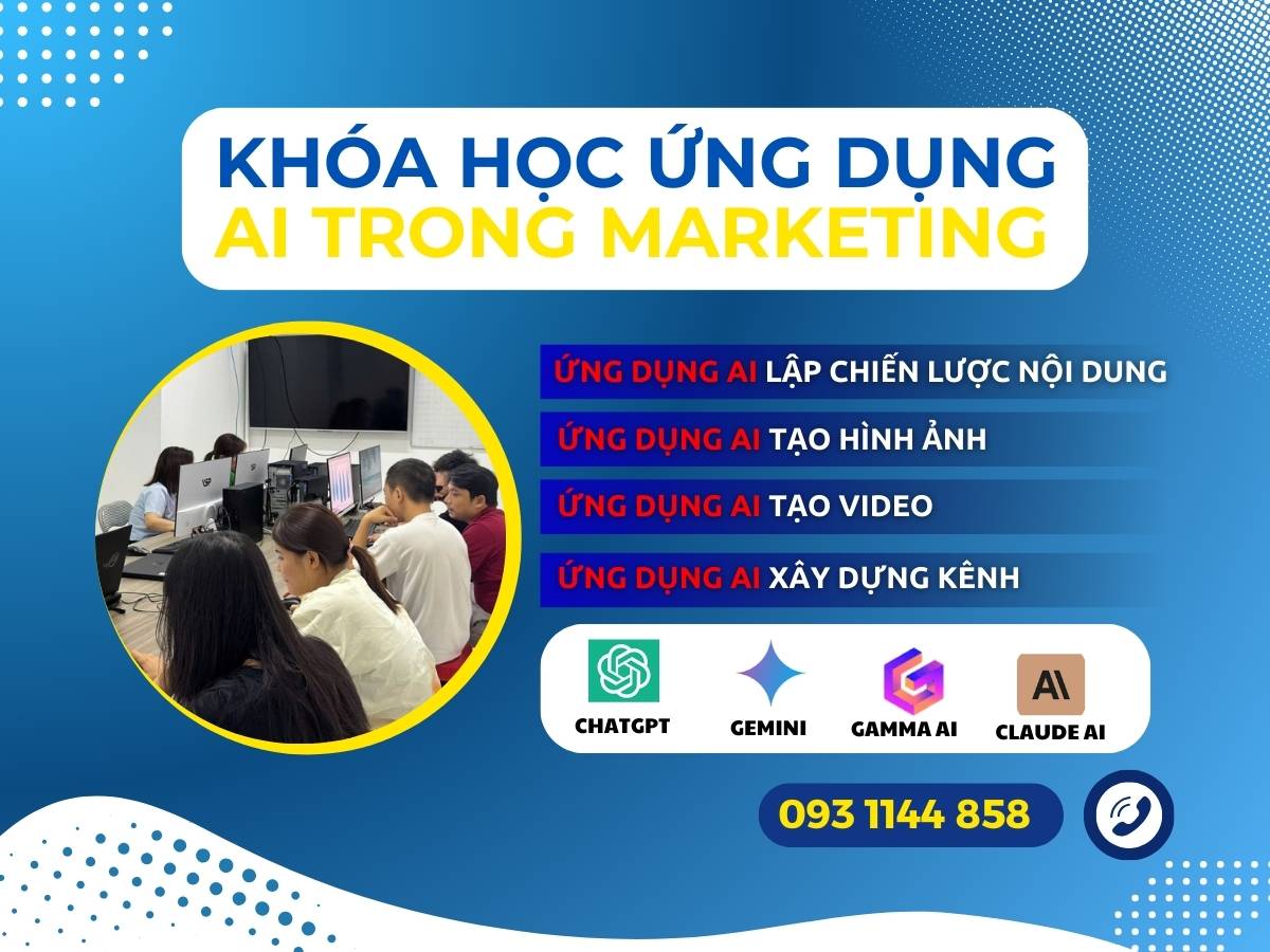 khóa học ứng dụng ai trong marketing