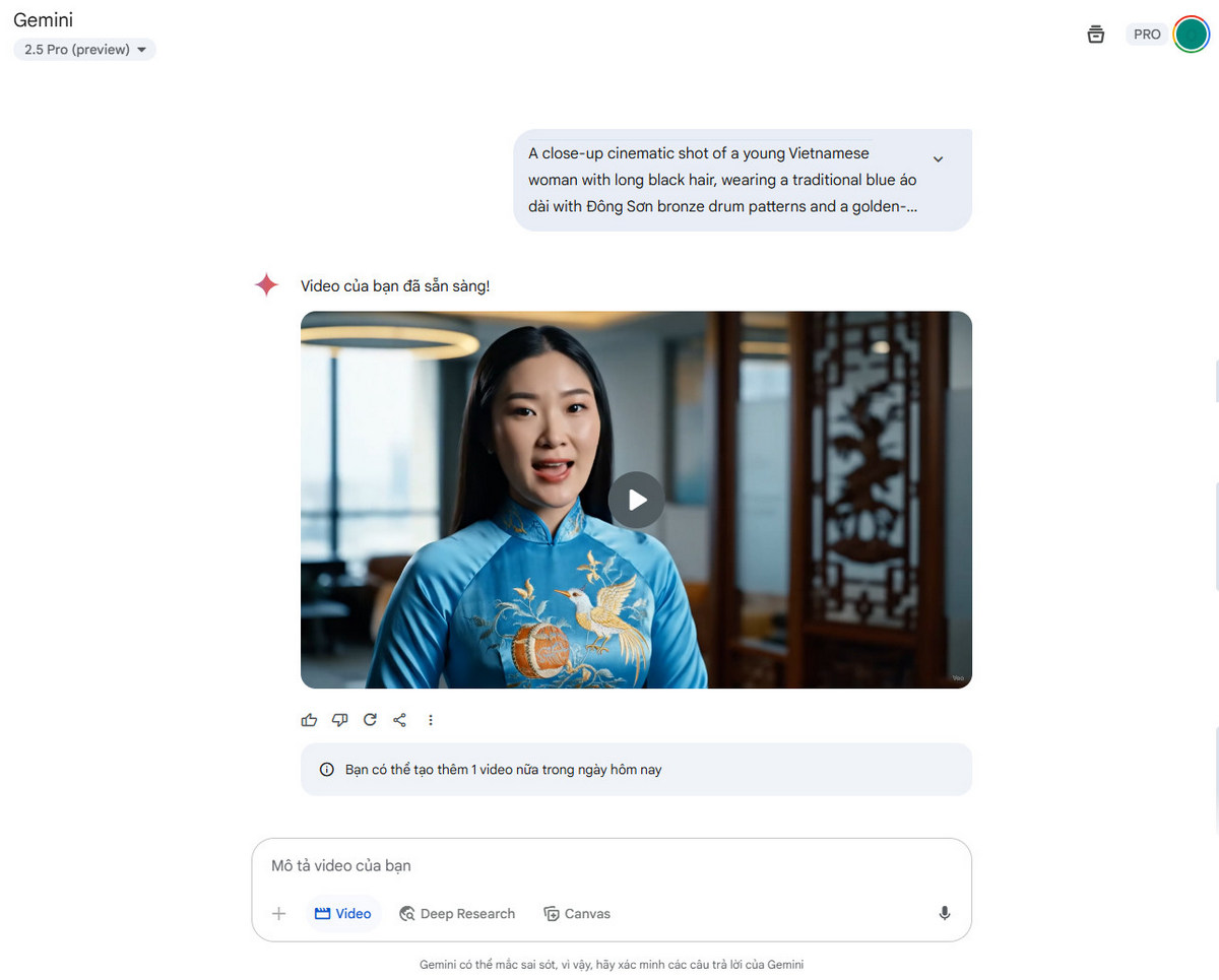 Bước 4 xem lại video vừa tạo ra và tải xuống