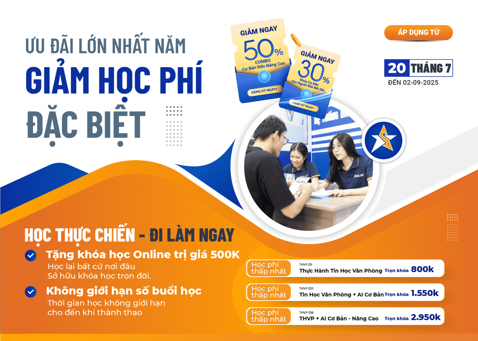 Học Tin Học Văn Phòng + Ứng Dụng AI tại Bình Dương