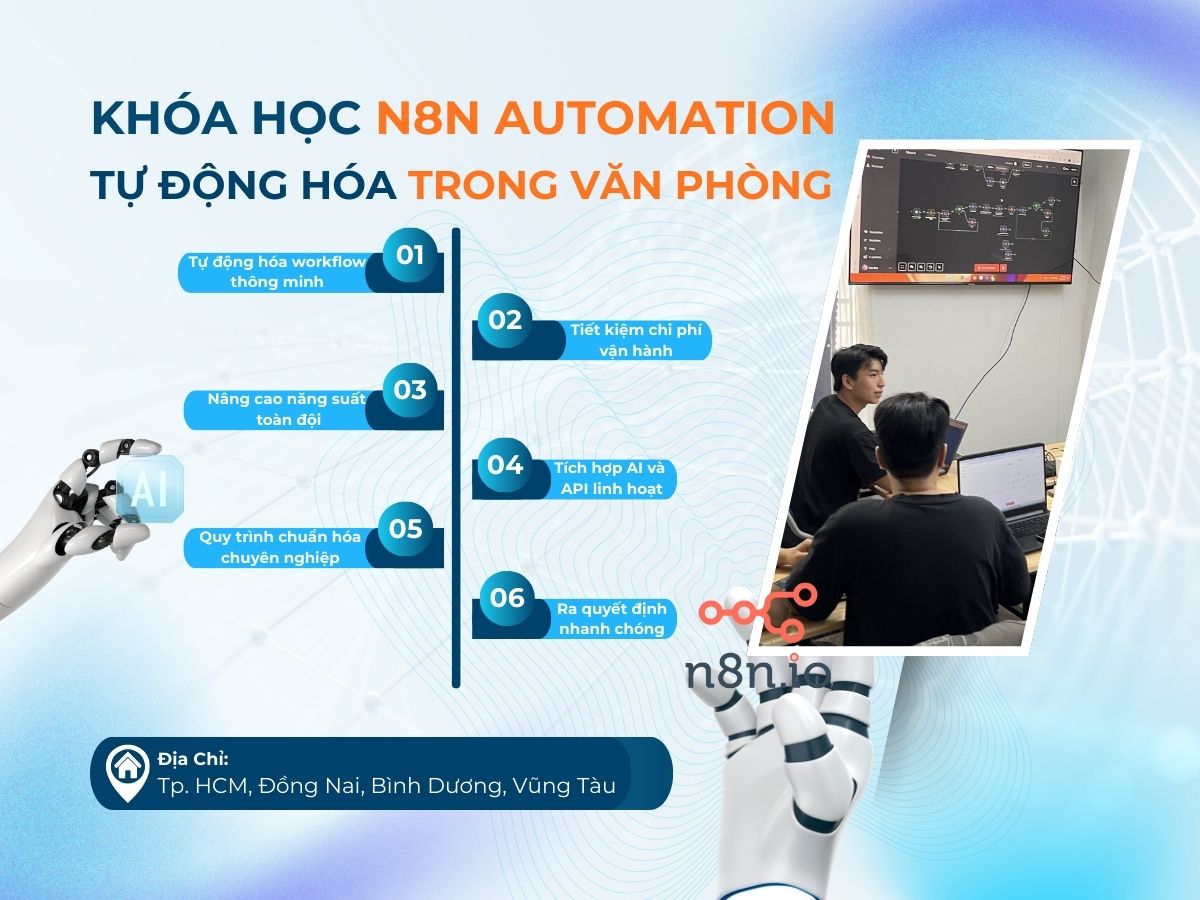 khóa học n8n trong văn phòng