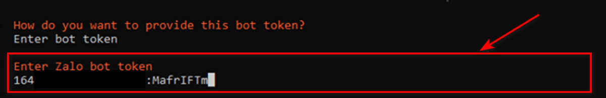 Hướng dẫn cách lấy Zalo bot token
