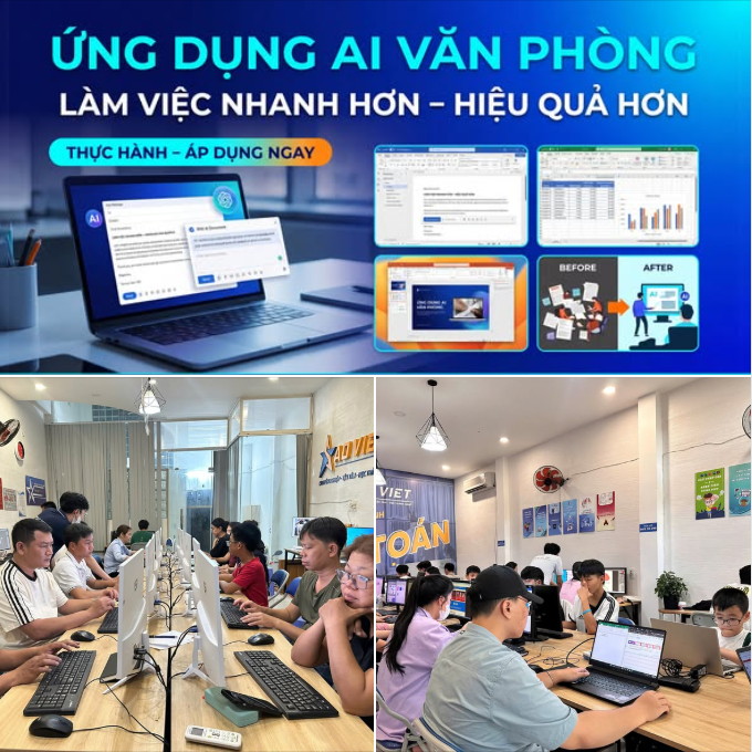 Khai giảng cho khóa học Ứng Dụng AI Cho Nhân Viên Văn Phòng và AI Agents cho doanh nghiệp