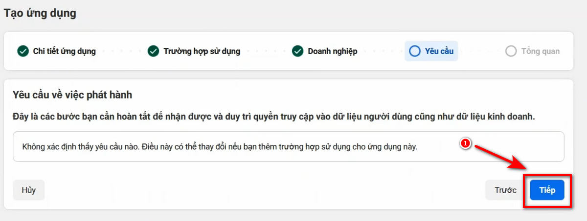 Tạo ứng dụng mới