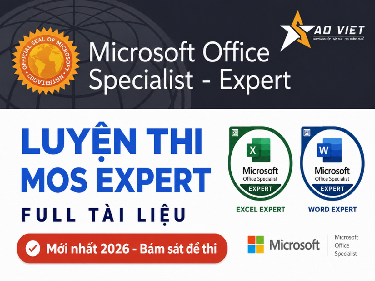 Tài liệu luyện thi MOS Expert - Microsoft Office Specialist Expert